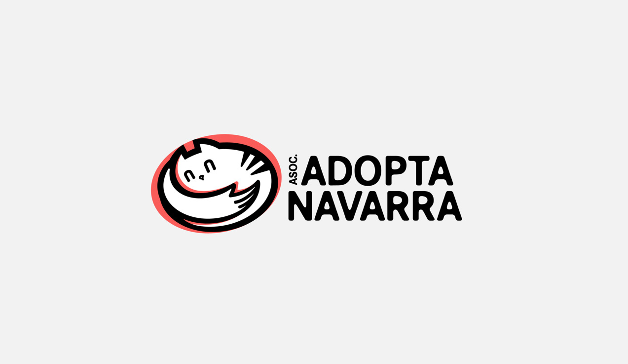 diseño de logotipo de Adopta Navarra