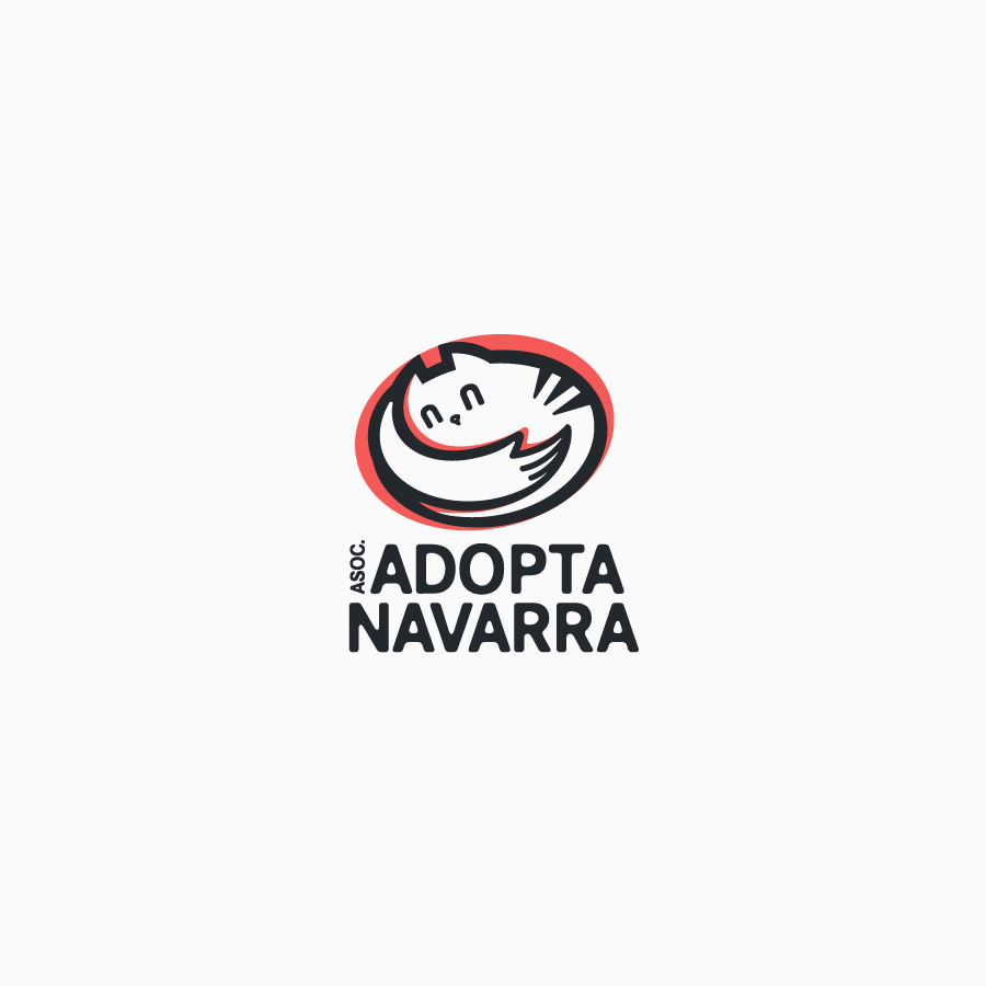 diseño de logotipo de Adopta Navarra